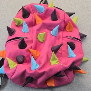 Madpax Spiketus Rex Pink Multi-Color 3D Spike Backpack Laptop Sleeve Bag